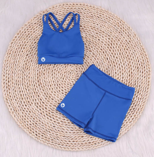 Blue Shorts Set